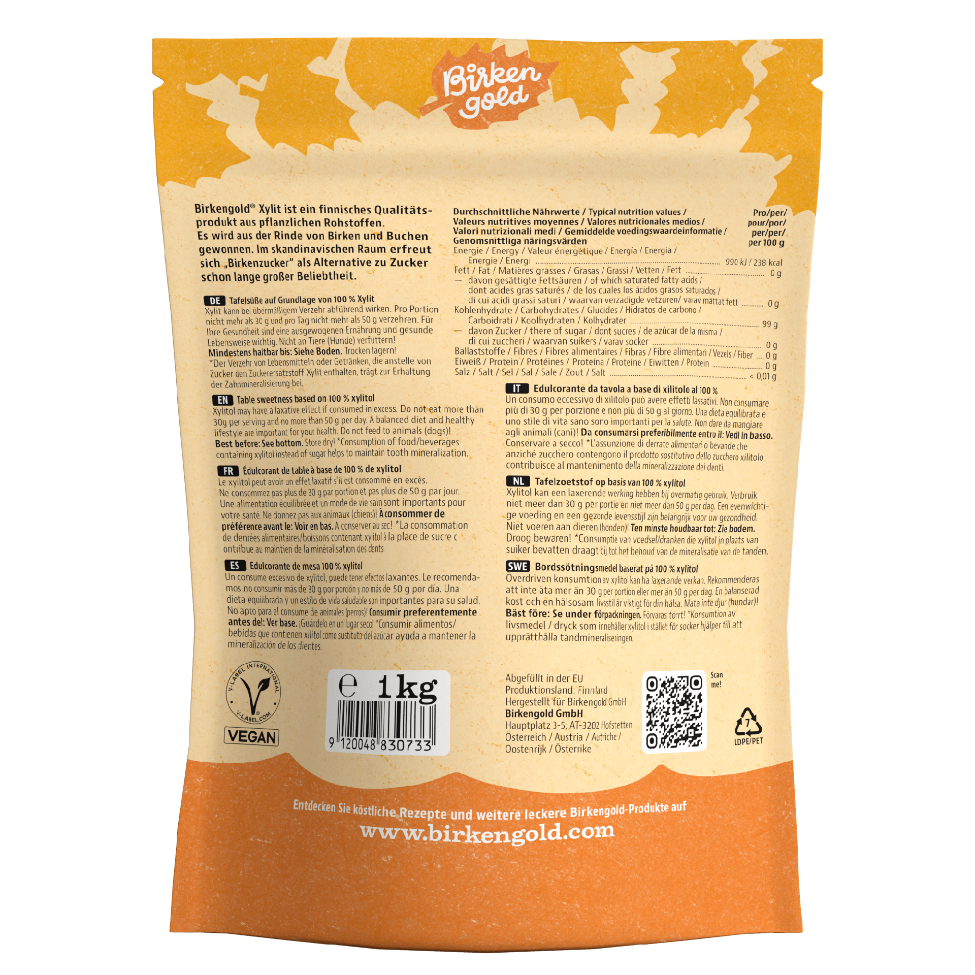 birkengold-birkenzucker-1-kg-beutel-xylit-aus-birken-und-buchenrinde image 4