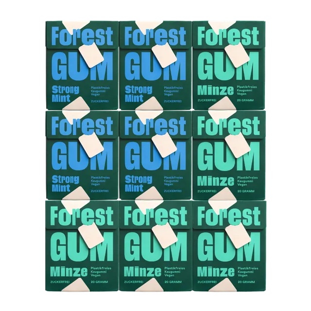 forestgum-fresh-probierset-kaugummi-zuckerfrei-9er image 1