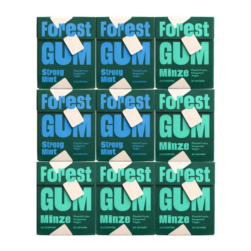 forestgum-fresh-probierset-kaugummi-zuckerfrei-9er image 1