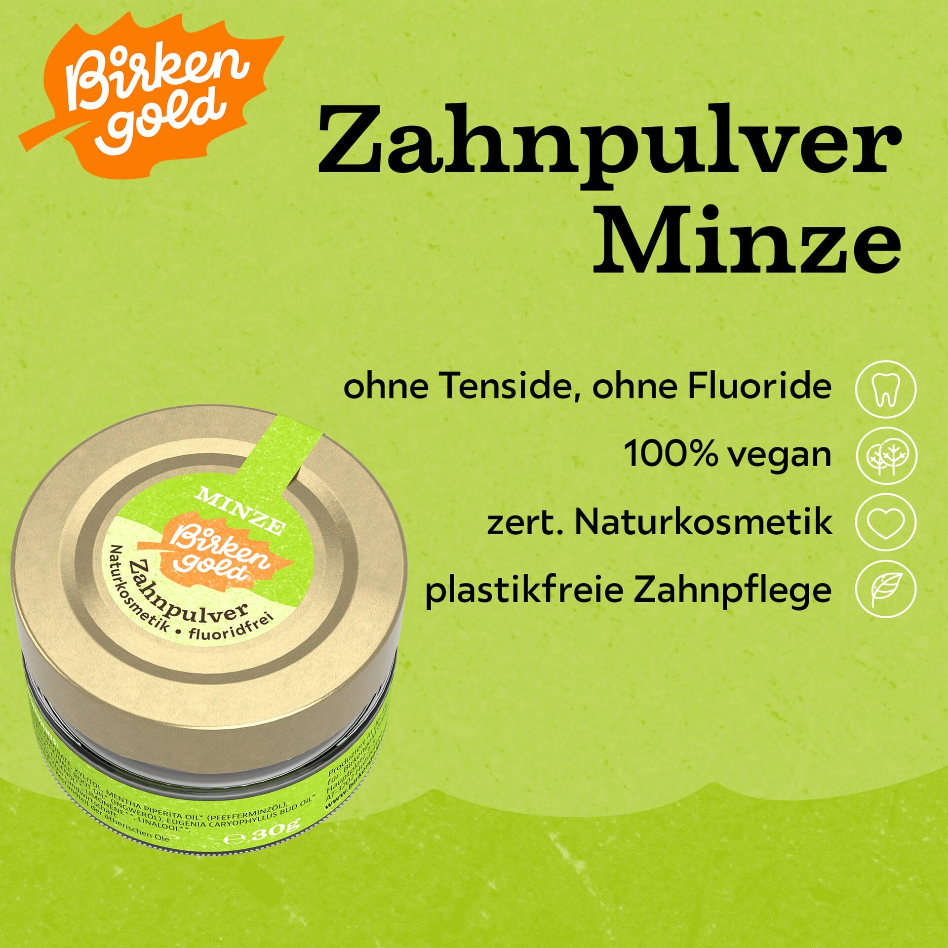birkengold-zahnpulver-minze-30-g-im-glas-mit-xylit image 2