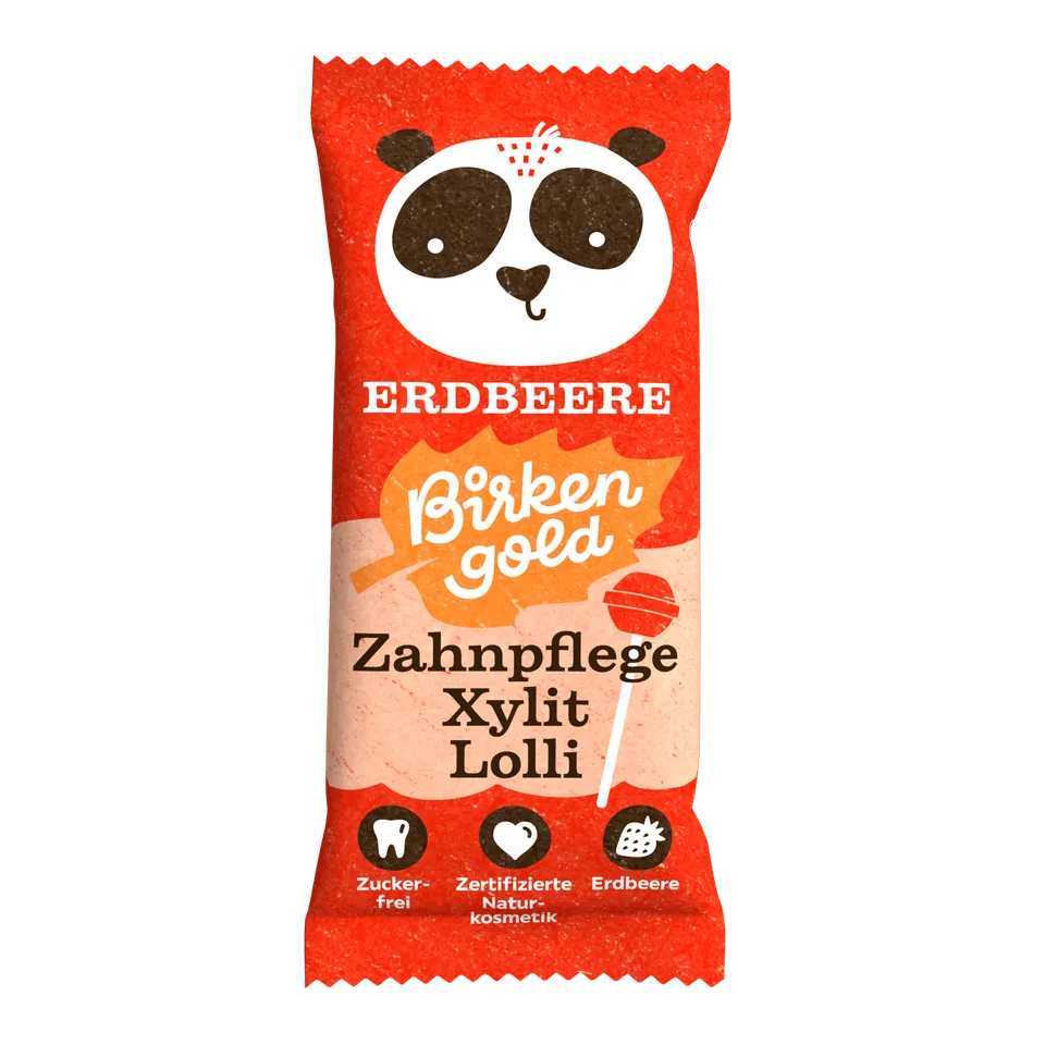 birkengold-zahnpflege-lolli-erdbeere-xylit-lolli-zuckerfrei image 1