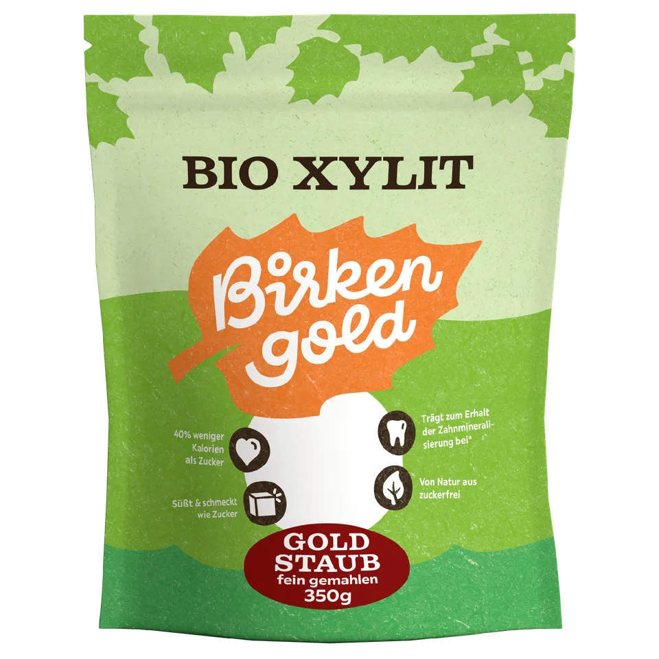 birkengold-bio-xylit-goldstaub-350-g-beutel-fein-gemahlen-aus-bio-mais image 1