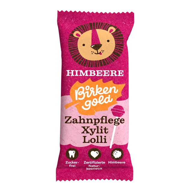 birkengold-zahnpflege-lolli-himbeere-xylit-zuckerfrei image 1