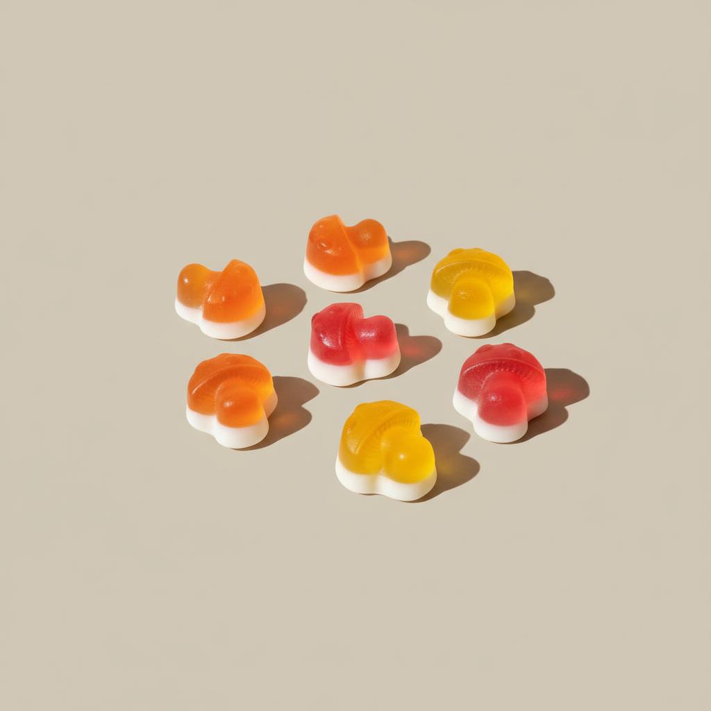forestgum-fruchtgummi-vegan-mushroom-magic-6x-pfirsich-maracuja-rhabarber image 3