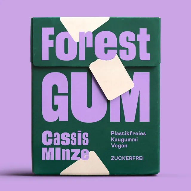 forestgum-kaugummi-cassis-minze-fruchtig-frisch-zuckerfrei image 1