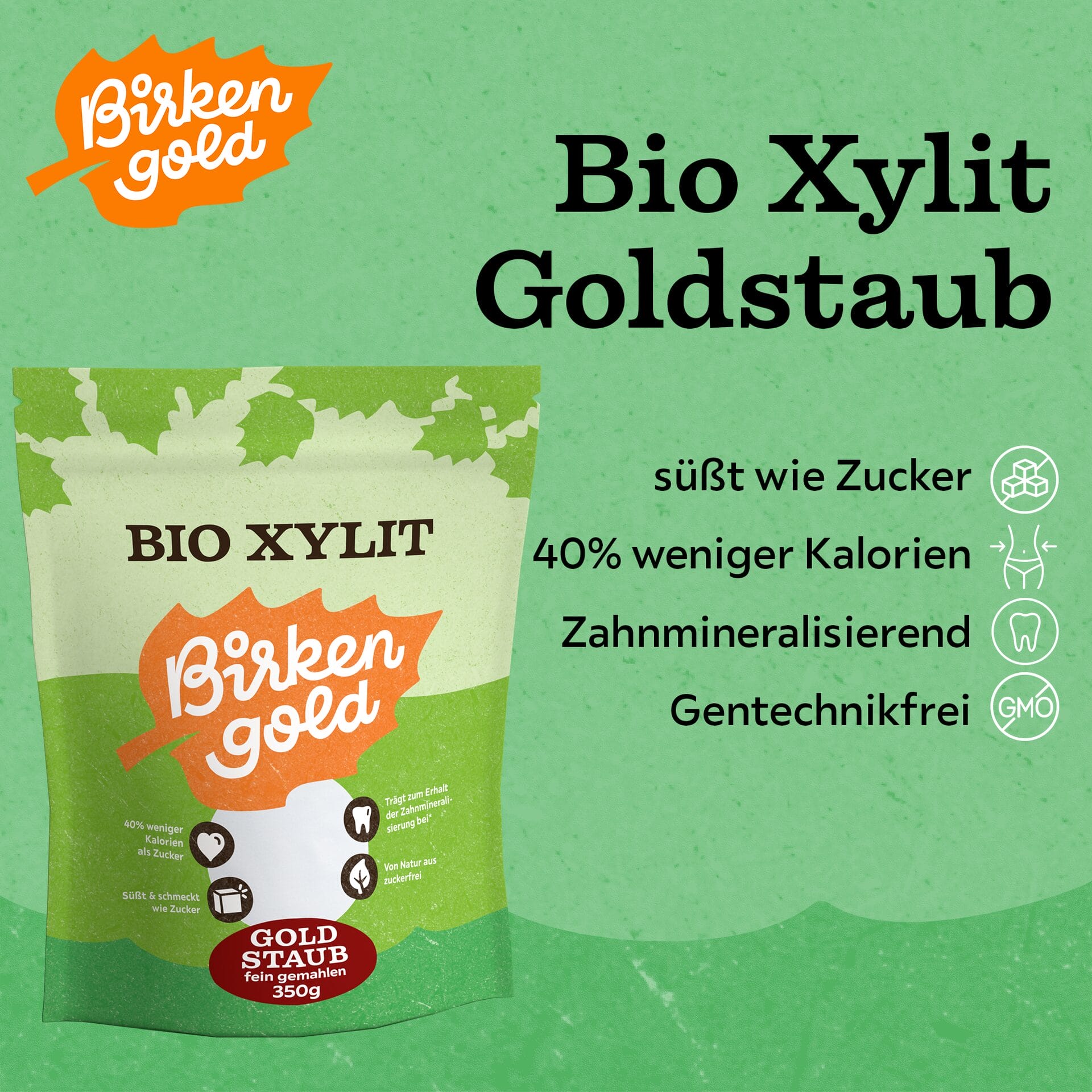 birkengold-bio-xylit-goldstaub-350-g-beutel-fein-gemahlen-aus-bio-mais image 2