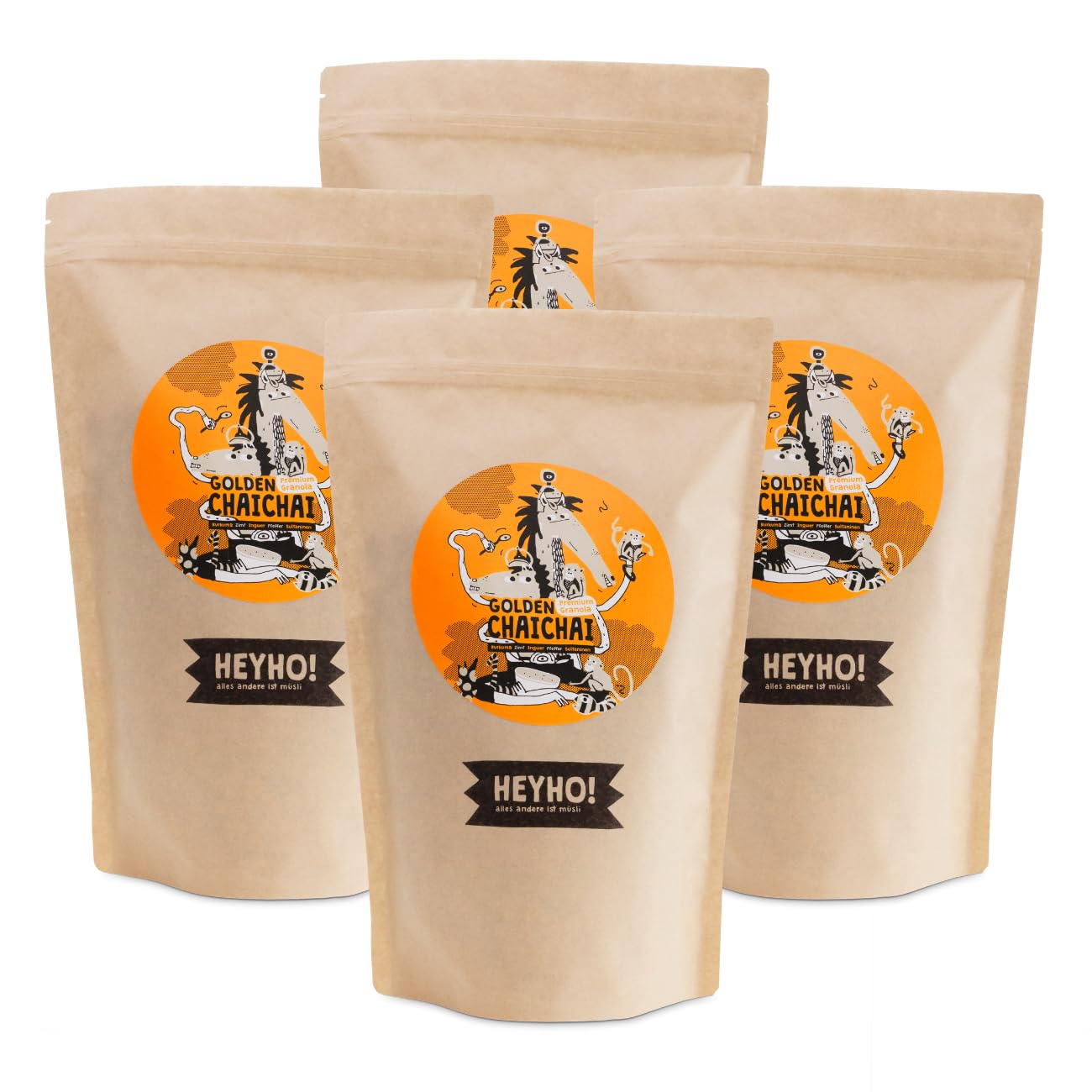 heyho-granola-chai-bio-haferm-sli-ohne-industriezucker-4-x-1-kg image 1