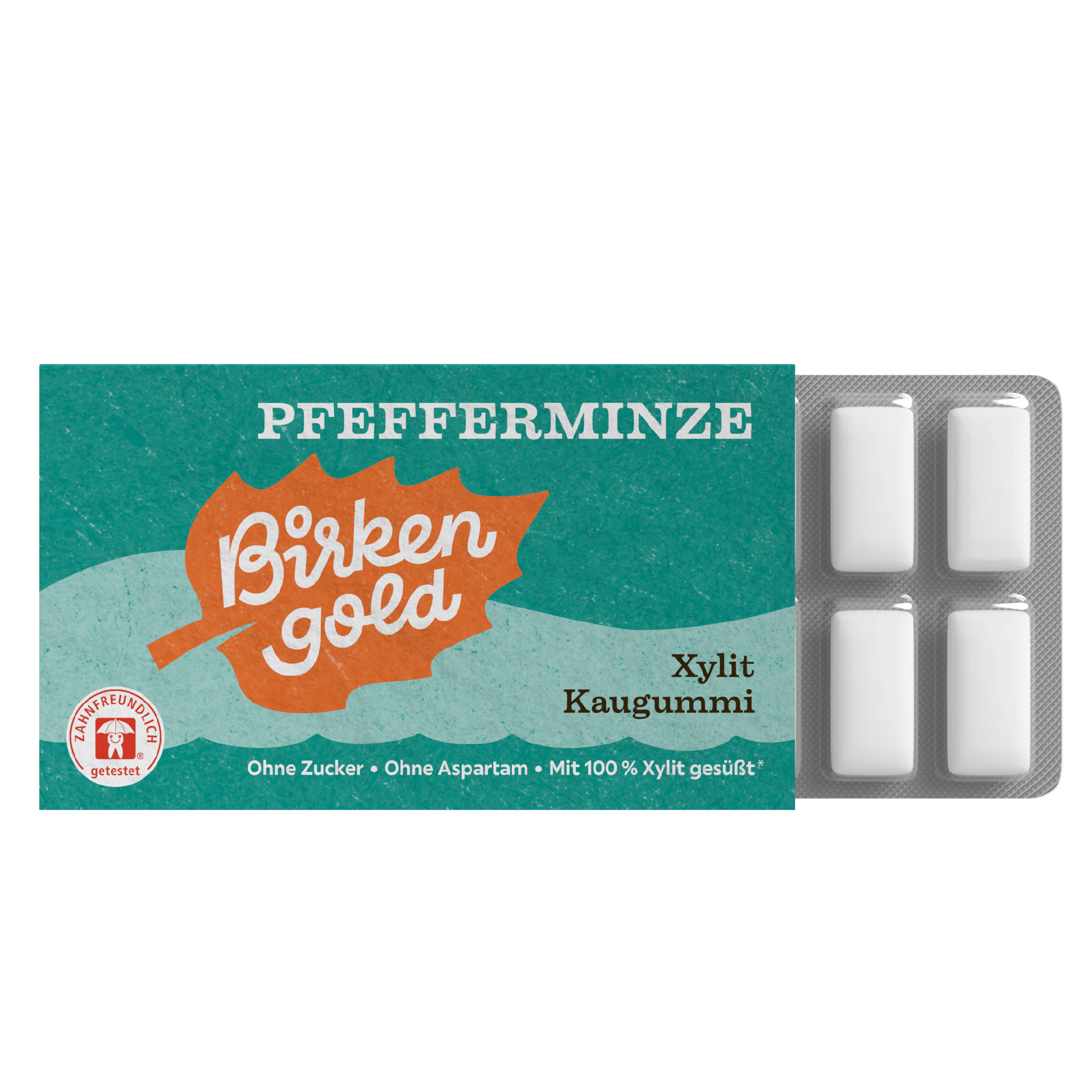 birkengold-kaugummi-pfefferminze-zuckerfrei-12-st-ck image 1